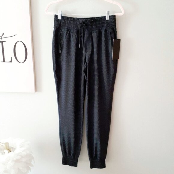 NWT 90 degree by Reflex black & grey animal print track pants, S or XL - Picture 7 of 15
